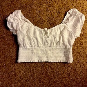 White crop top